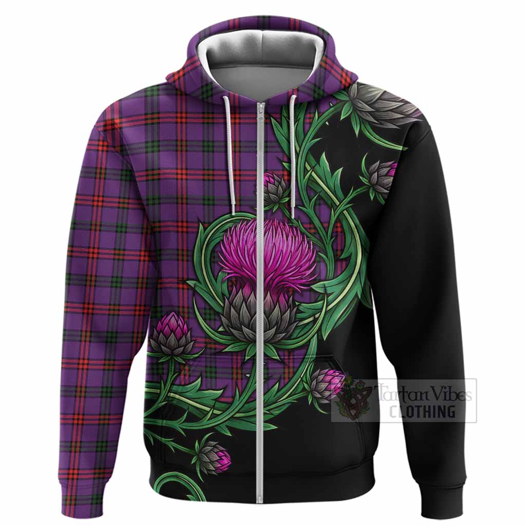 Montgomery Tartan Hoodie Resilient Scottish Thistle