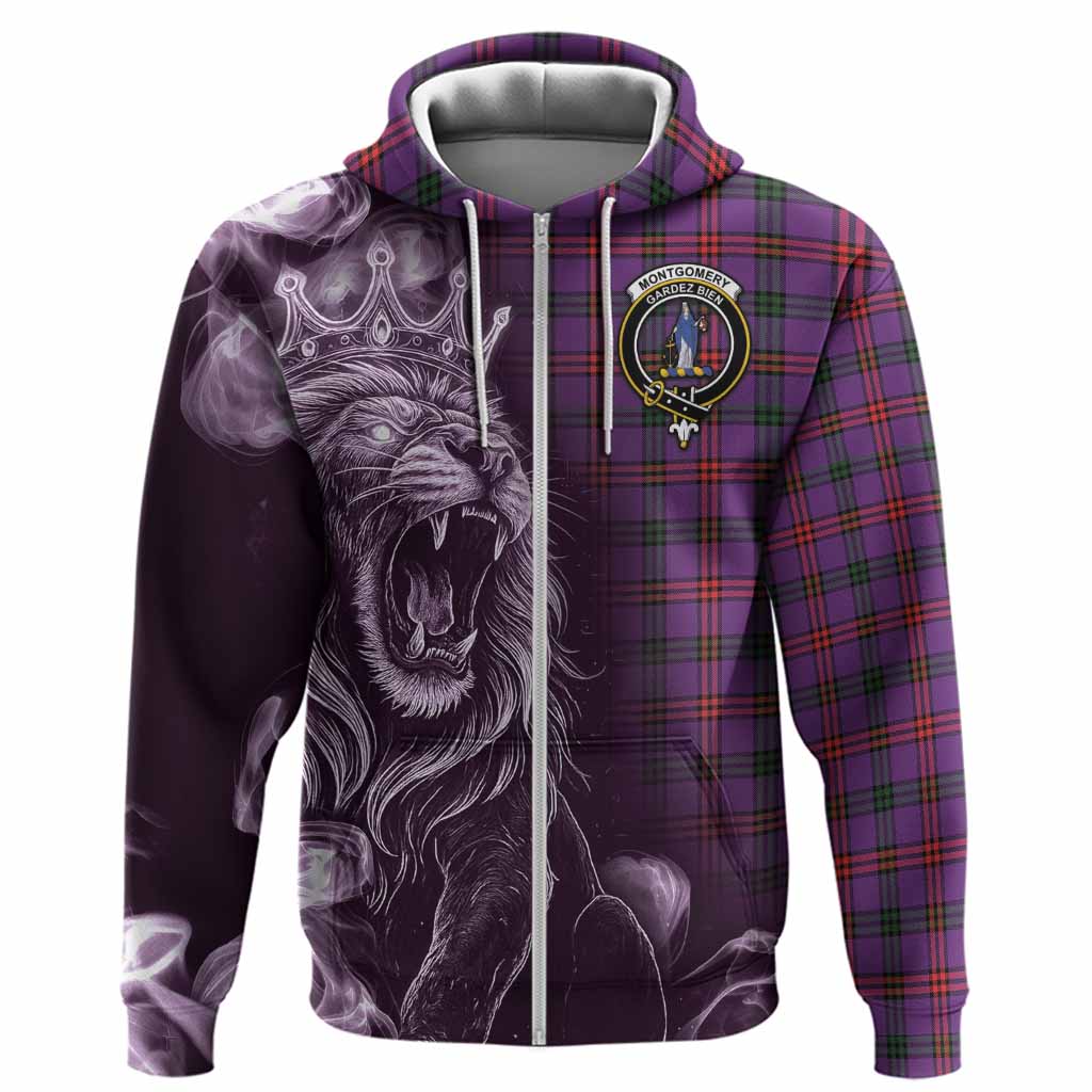Montgomery Tartan Hoodie Roaring Lion Heritage
