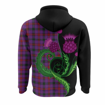 Montgomery Tartan Hoodie Traditional Scottish Thistle