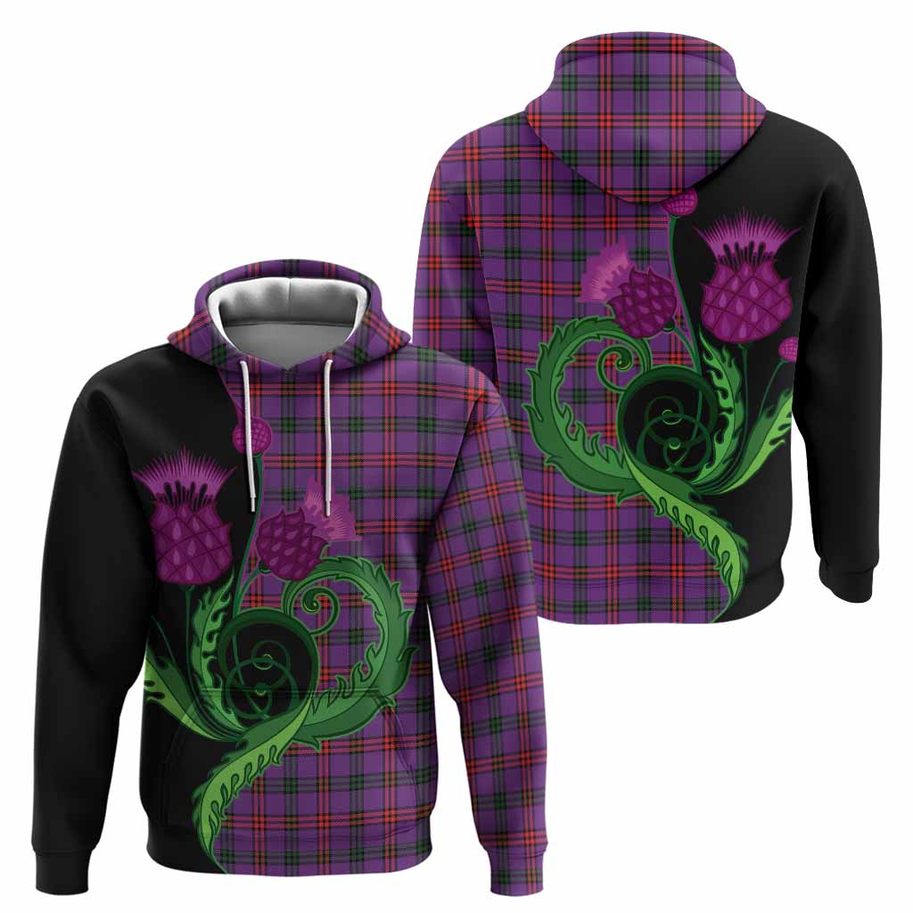 Montgomery Tartan Hoodie Traditional Scottish Thistle