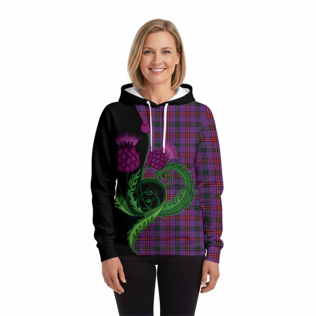 Montgomery Tartan Hoodie Traditional Scottish Thistle