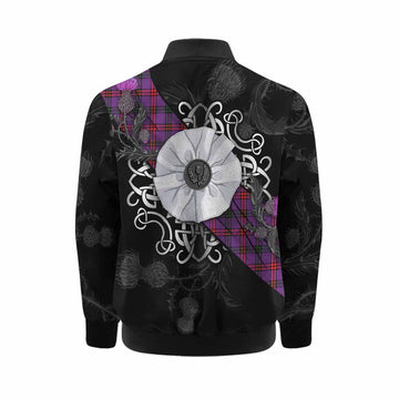 Montgomery Tartan Kid Bomber Jacket Jacobite White Rose Kid - Tartan Vibes Clothing