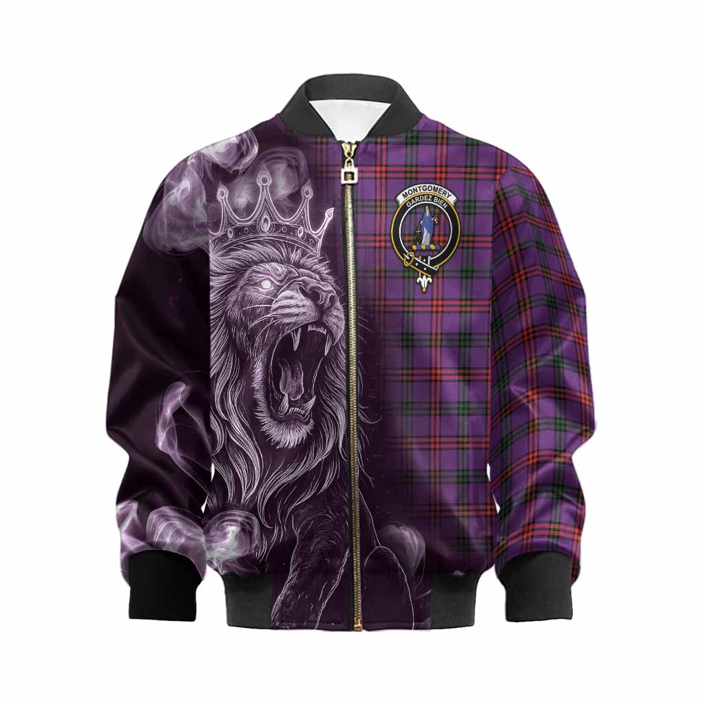 Montgomery Tartan Kid Bomber Jacket Roaring Lion Heritage