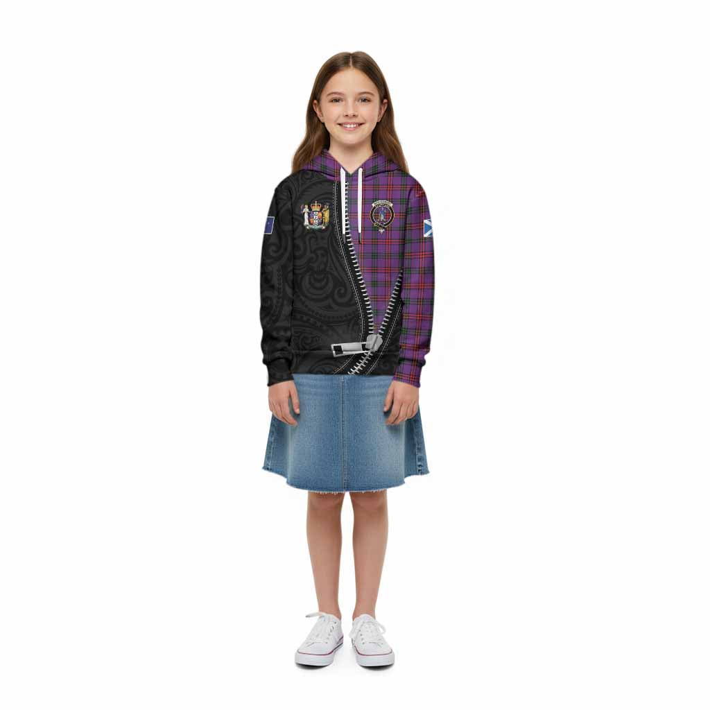 Montgomery Tartan Kid Hoodie New Zealand Pattern Unique Zipper Stylized