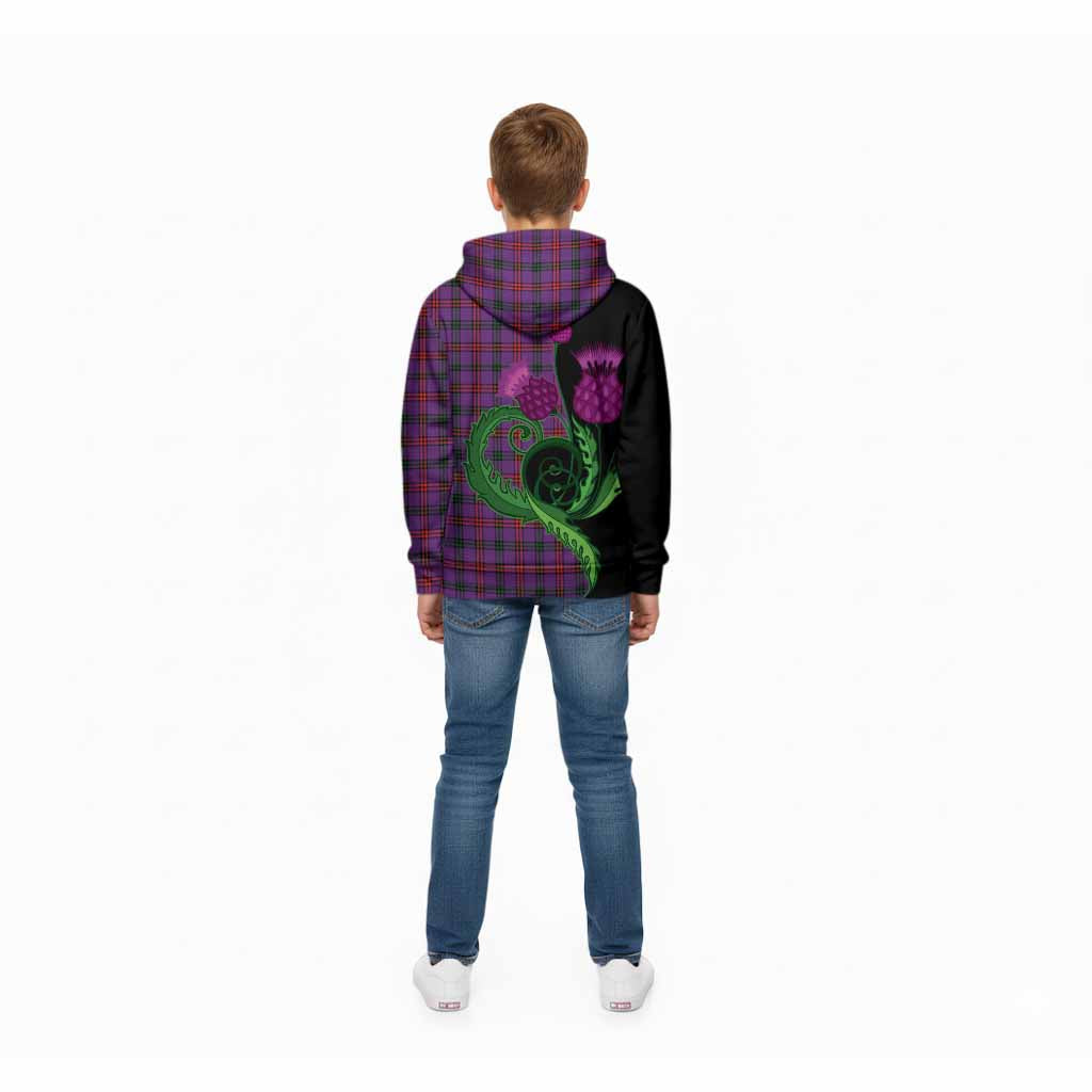 Montgomery Tartan Kid Hoodie Traditional Scottish Thistle