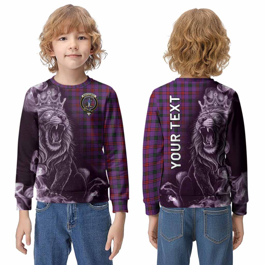 Montgomery Tartan Kid Knitted Sweatshirt Roaring Lion Heritage