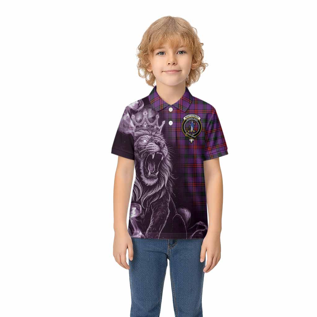 Montgomery Tartan Kid Polo Shirt Roaring Lion Heritage