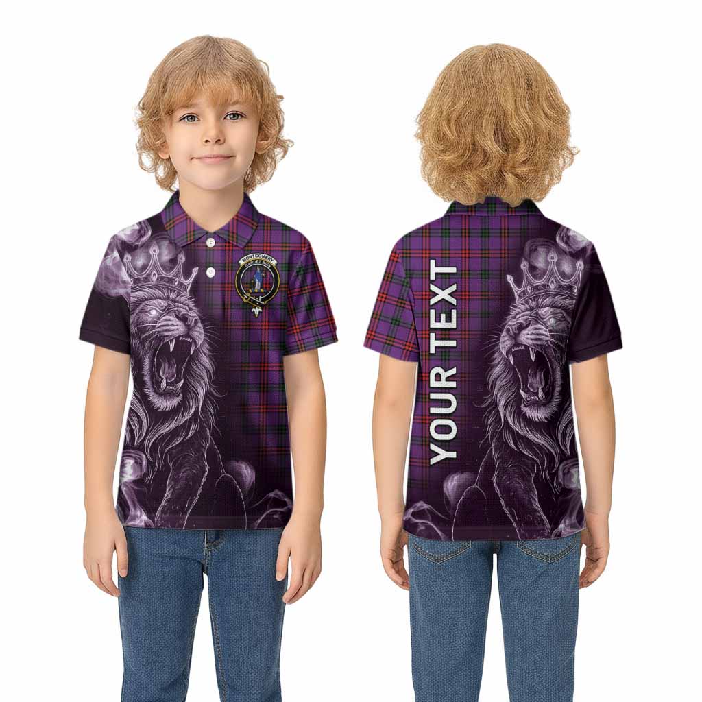 Montgomery Tartan Kid Polo Shirt Roaring Lion Heritage