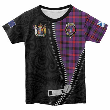 Montgomery Tartan Kid T-shirt New Zealand Pattern Unique Zipper Stylized