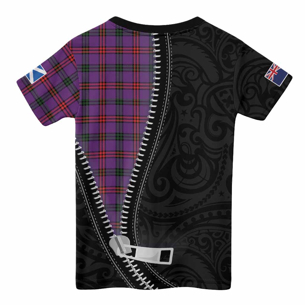 Montgomery Tartan Kid T-shirt New Zealand Pattern Unique Zipper Stylized
