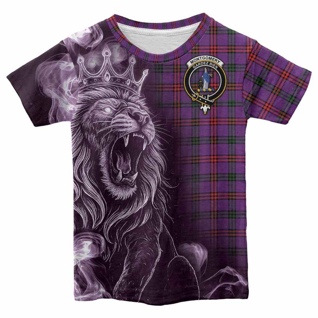 Montgomery Tartan Kid T-shirt Roaring Lion Heritage
