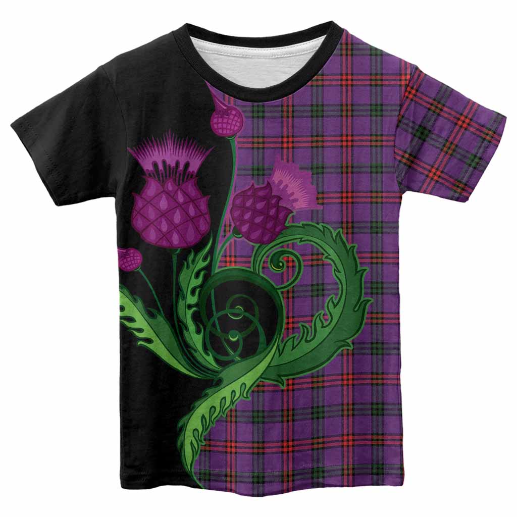 Montgomery Tartan Kid T-shirt Traditional Scottish Thistle