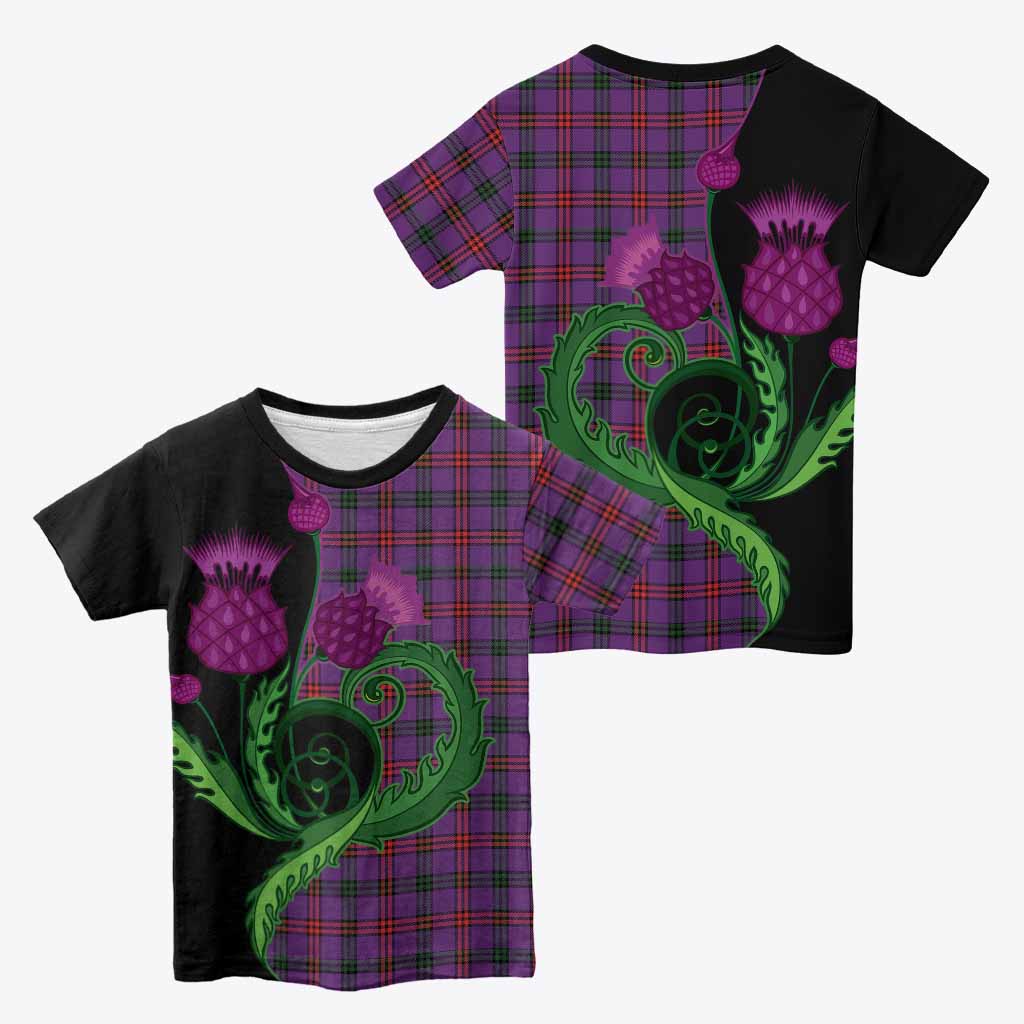Montgomery Tartan Kid T-shirt Traditional Scottish Thistle