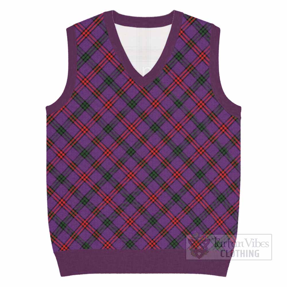Montgomery Tartan  Knitted V-Neck Vest Cross Style