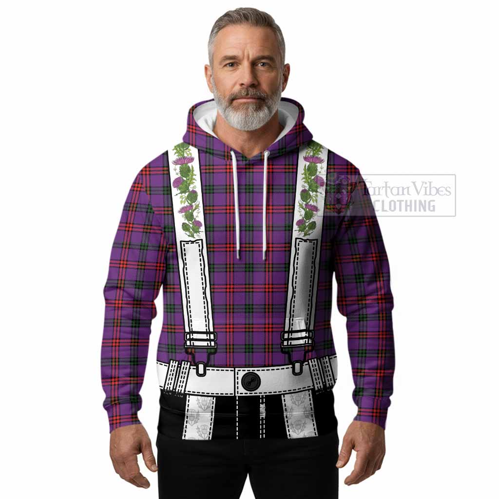 Montgomery Tartan Lederhosen Costume Hoodie Scotland Thistle Floral