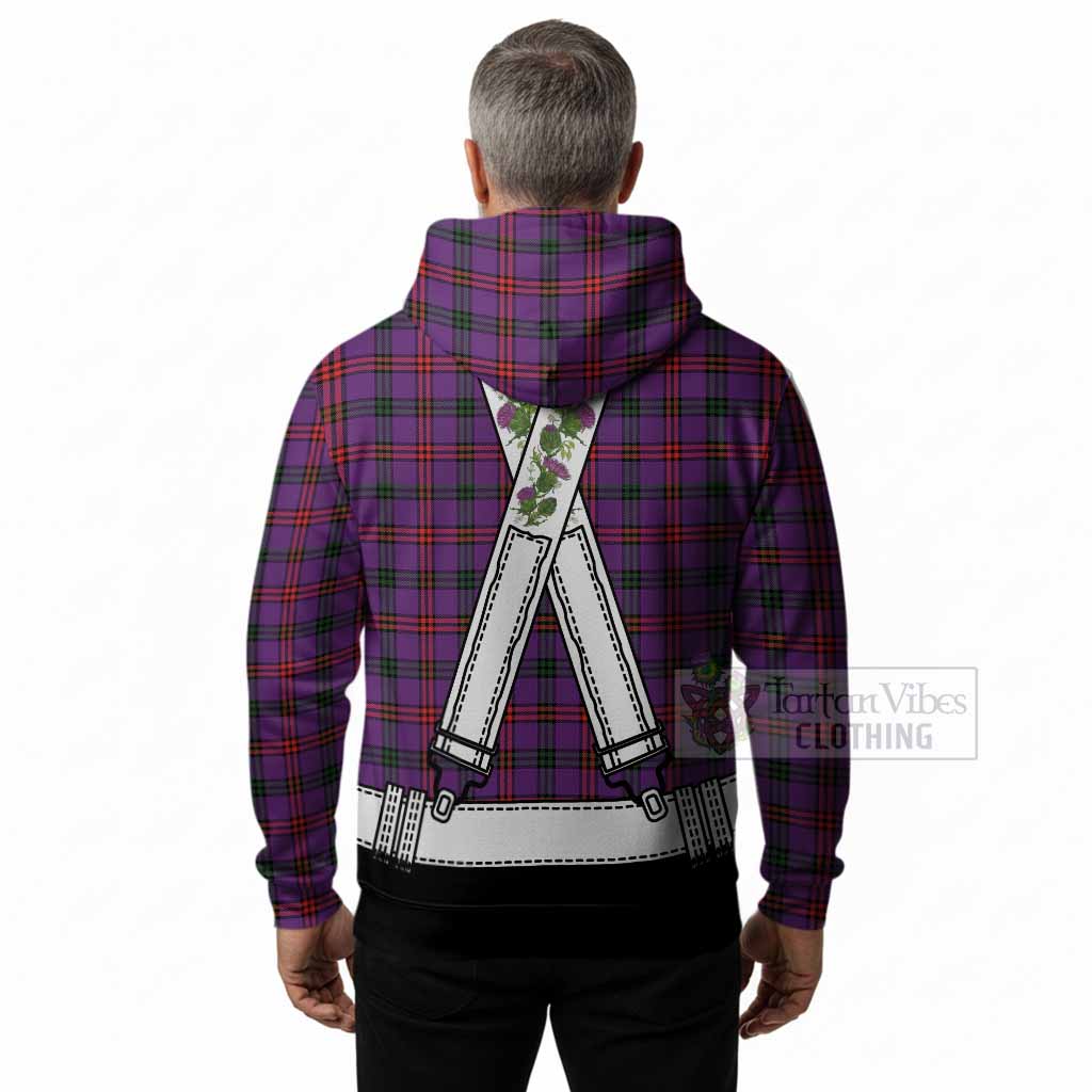 Montgomery Tartan Lederhosen Costume Hoodie Scotland Thistle Floral