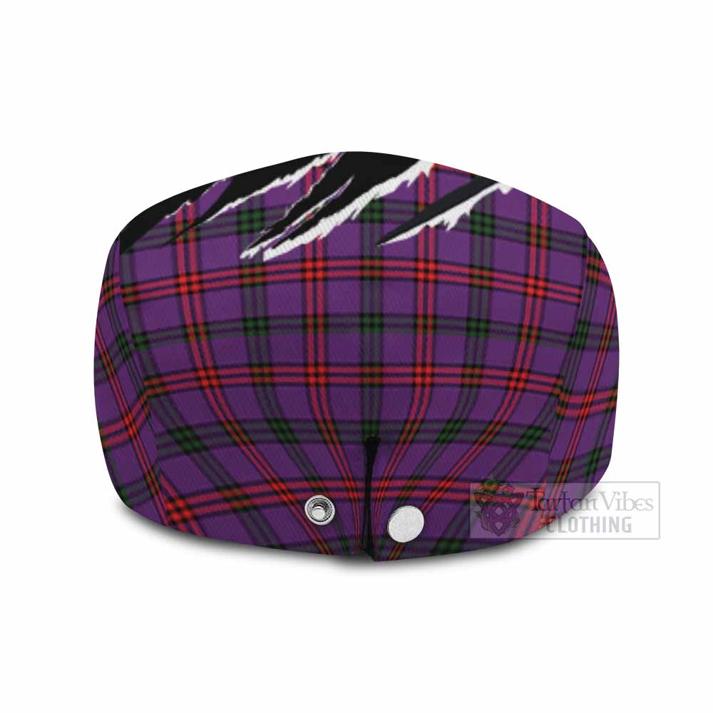 Montgomery Tartan Loch Ness Monster Flat Cap, Jeff Cap Celtic Knot Nessie Art