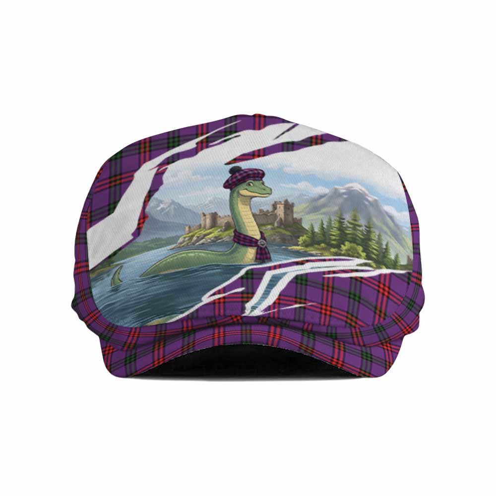 Montgomery Tartan Loch Ness Monster Scottish Heritage Art Flat Cap, Jeff Cap