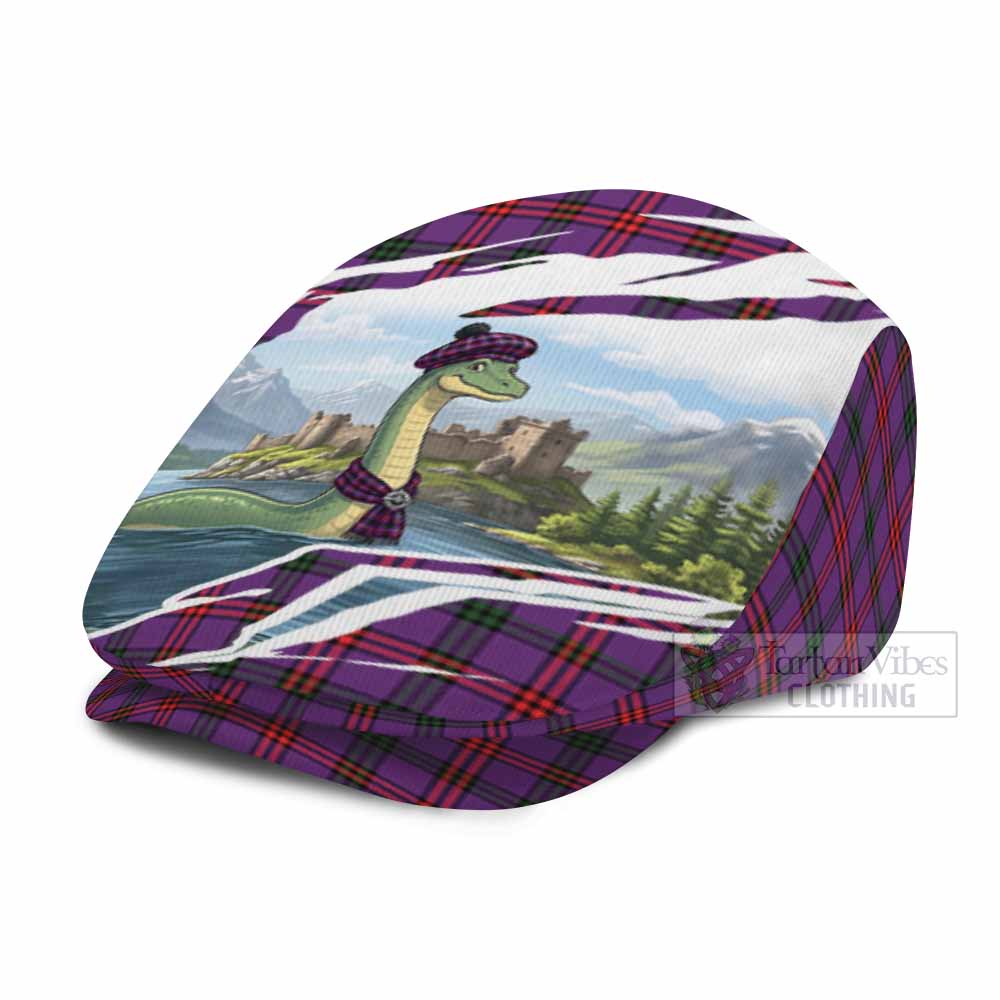 Montgomery Tartan Loch Ness Monster Scottish Heritage Art Flat Cap, Jeff Cap