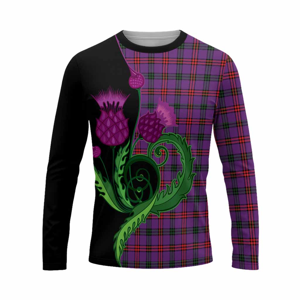 Montgomery Tartan Long Sleeve T-Shirt Traditional Scottish Thistle