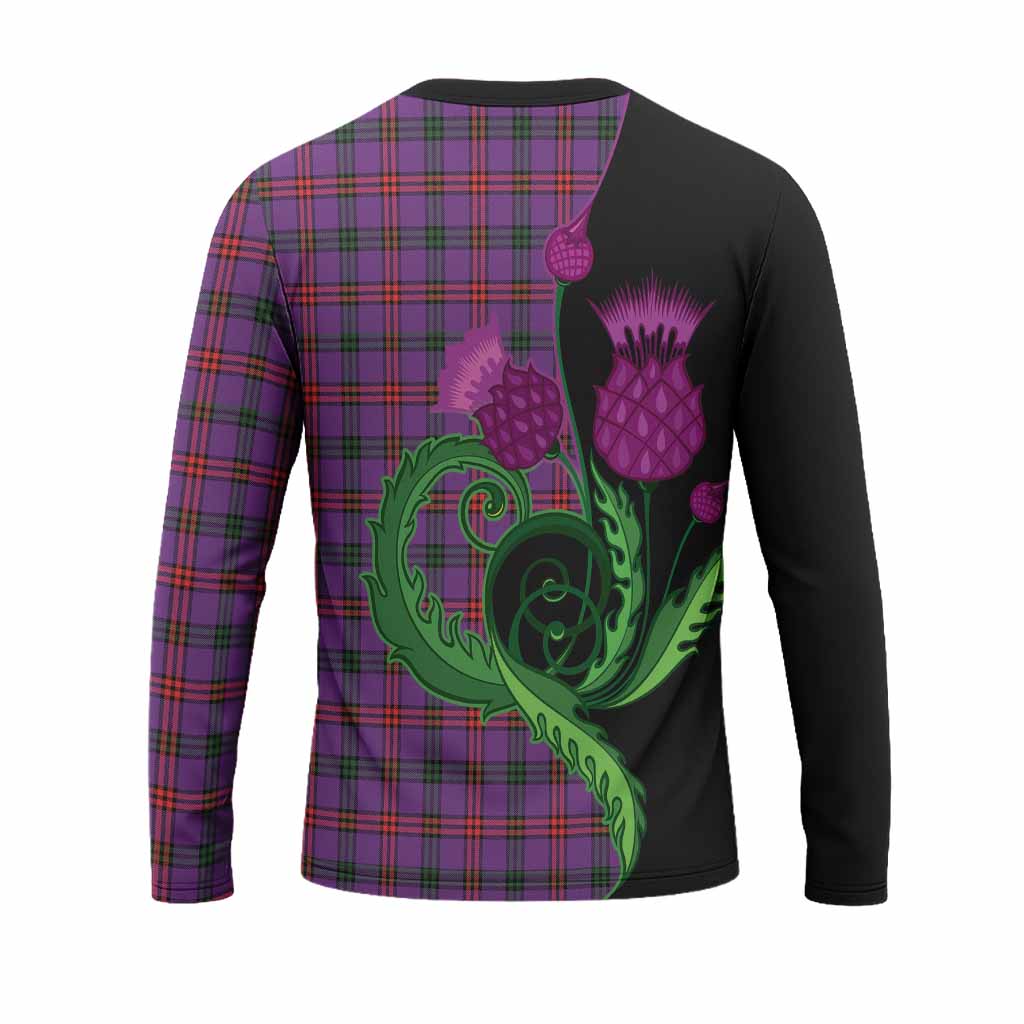 Montgomery Tartan Long Sleeve T-Shirt Traditional Scottish Thistle