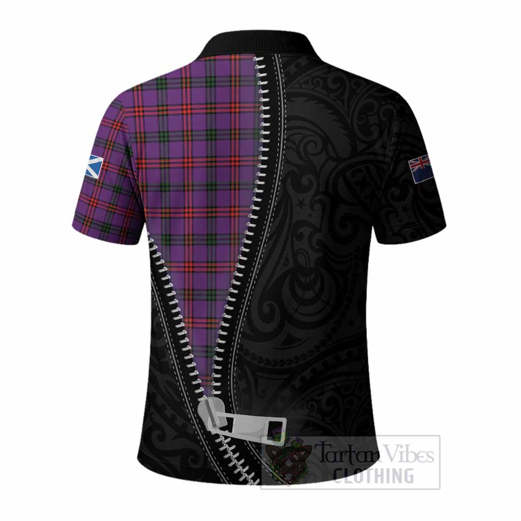 Montgomery Tartan Polo Shirt New Zealand Pattern Unique Zipper Stylized