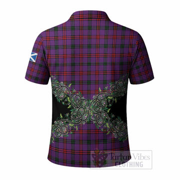 Montgomery Tartan Polo Shirt Thistle Scottish Spirit