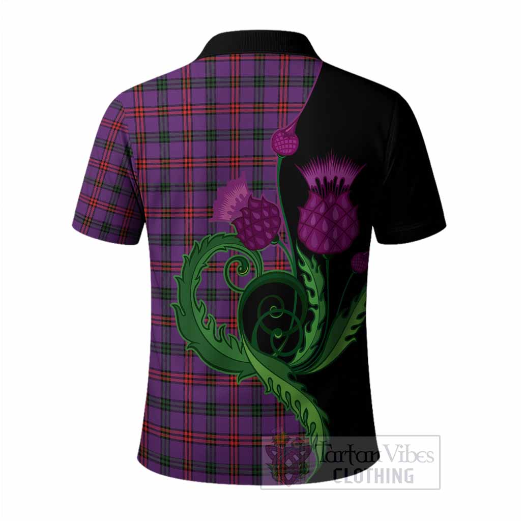 Montgomery Tartan Polo Shirt Traditional Scottish Thistle