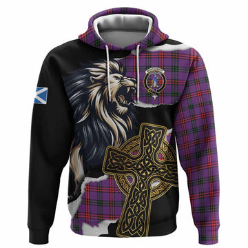 Montgomery Tartan Scottish Hoodie Lion Celtic Heritage