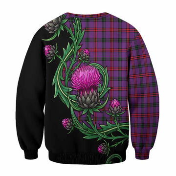 Montgomery Tartan Sweatshirt Resilient Scottish Thistle - Tartan Vibes Clothing