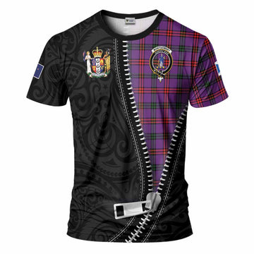 Montgomery Tartan T-Shirt New Zealand Pattern Unique Zipper Stylized