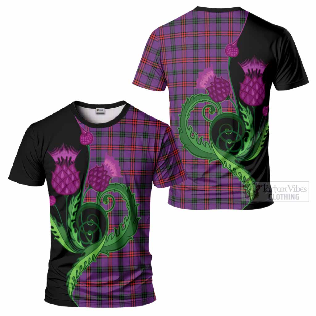 Montgomery Tartan T-Shirt Traditional Scottish Thistle