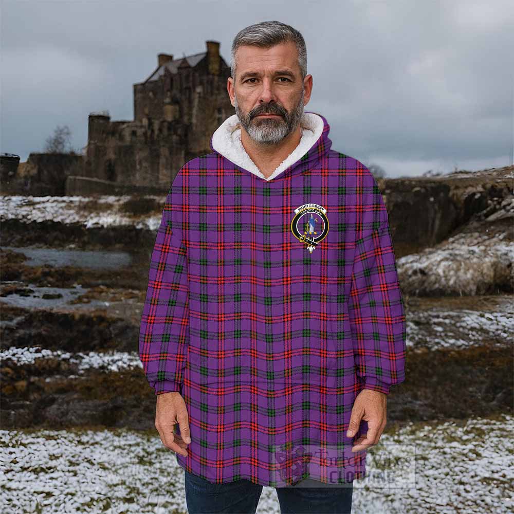 Montgomery Tartan Wearable Blanket with Family Crest - Tartan Vibes Clothing