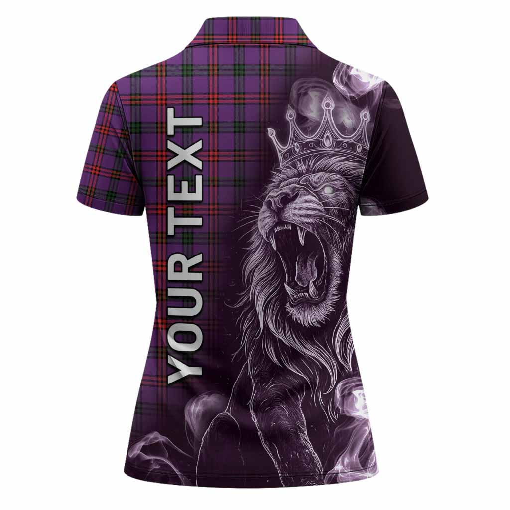 Montgomery Tartan Women Polo Shirt Roaring Lion Heritage