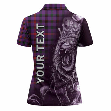 Montgomery Tartan Women Polo Shirt Roaring Lion Heritage