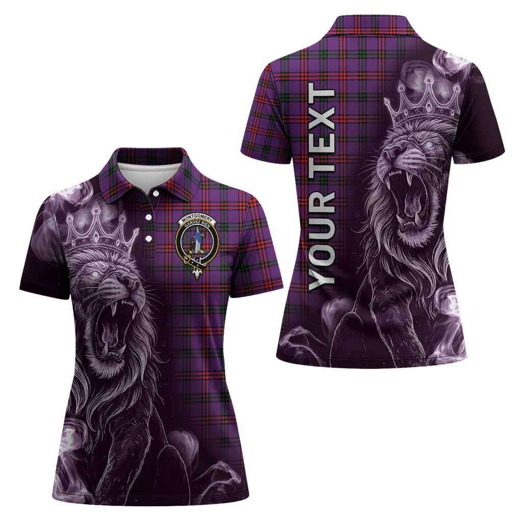 Montgomery Tartan Women Polo Shirt Roaring Lion Heritage