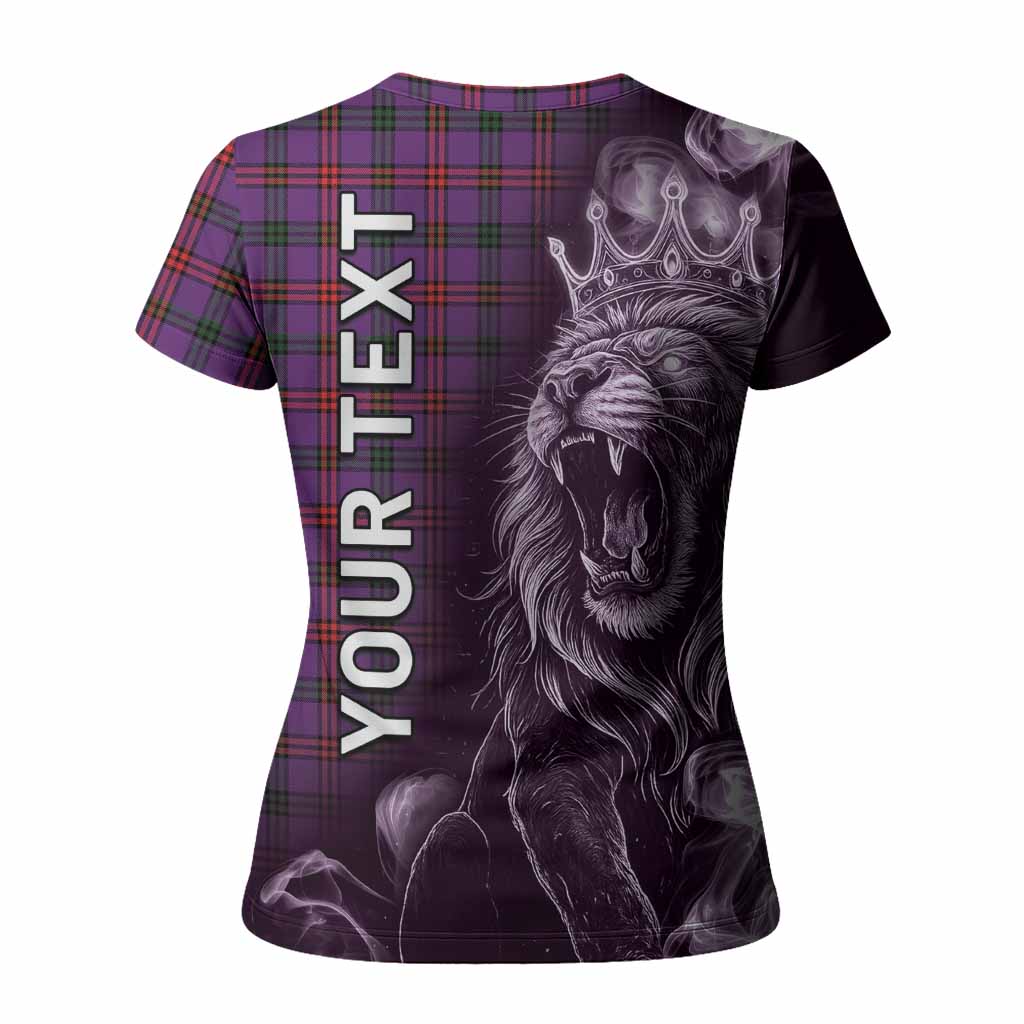 Montgomery Tartan Women T shirt Roaring Lion Heritage