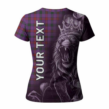 Montgomery Tartan Women T shirt Roaring Lion Heritage