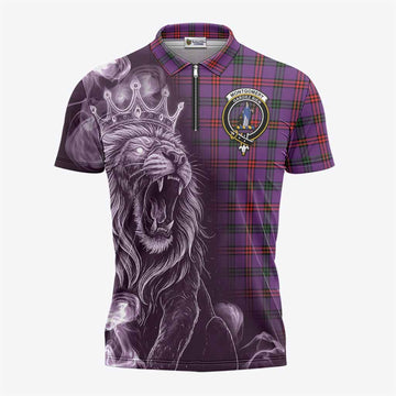 Montgomery Tartan Zipper Polo Shirt Roaring Lion Heritage