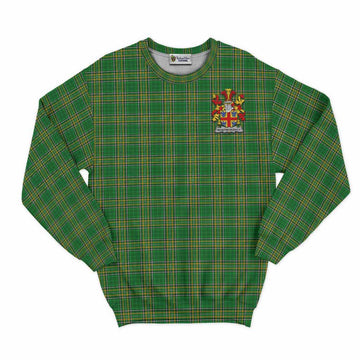 Montmorency Irish Clan Tartan Sweatshirt with Coat of Arms Unisex - Tartan Vibes Clothing