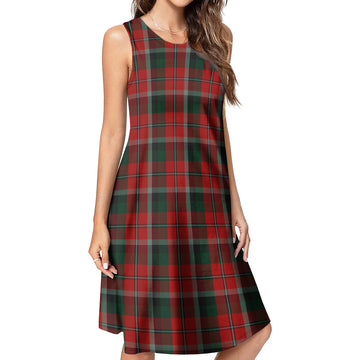 Montrose Tartan Womens Casual Dresses 4XL - Tartan Vibes Clothing
