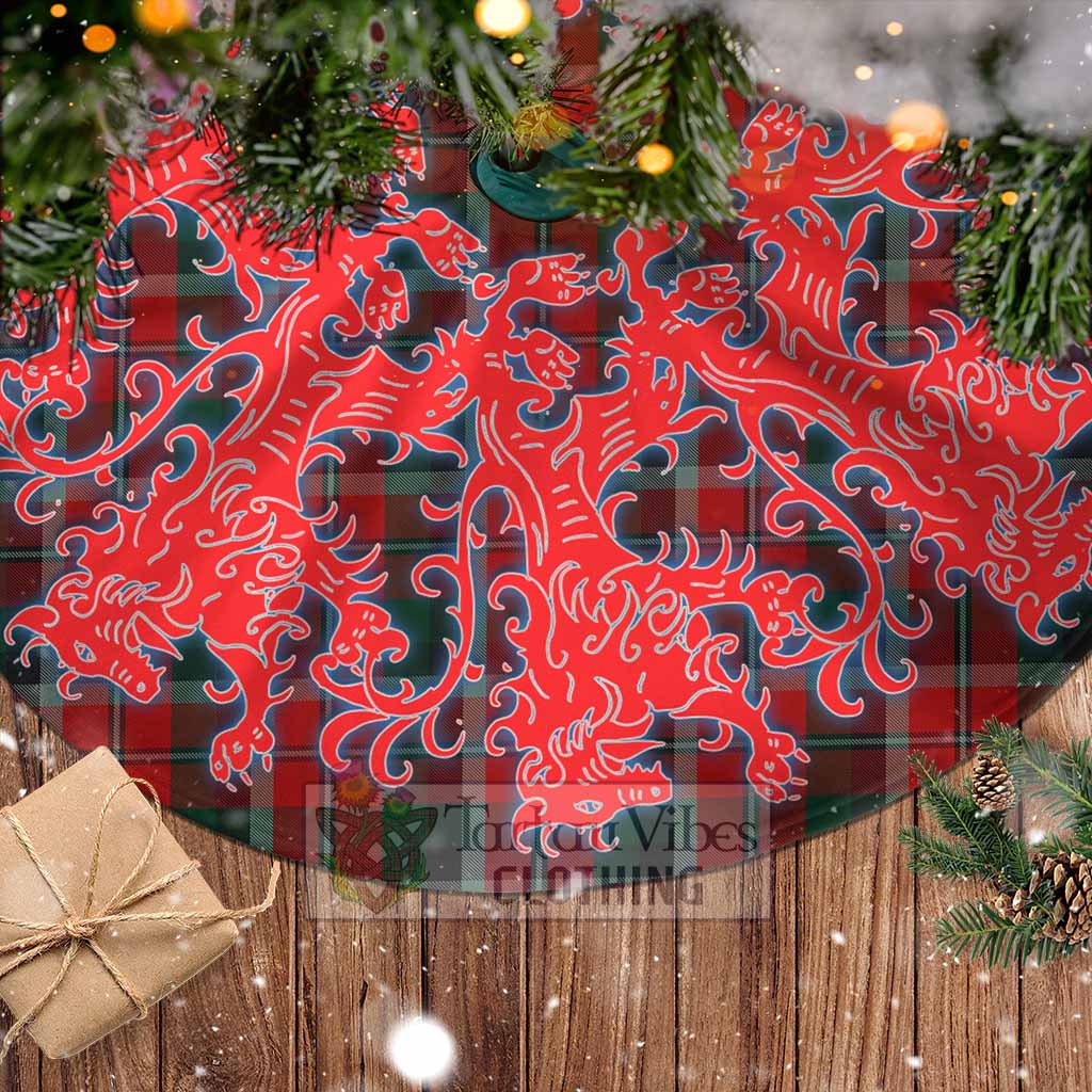 Montrose Tartan Christmas Tree Skirt Lion Rampant Style - Tartan Vibes Clothing