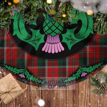 Montrose Tartan Christmas Tree Skirt Scottish Thistle Style - Tartan Vibes Clothing