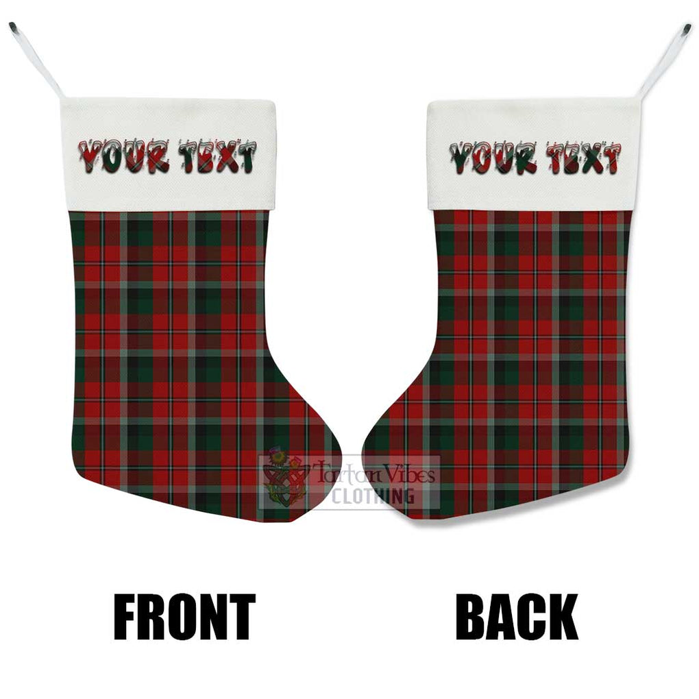 Montrose Tartan Christmas Stocking with Personalized Text - Tartan Vibes Clothing