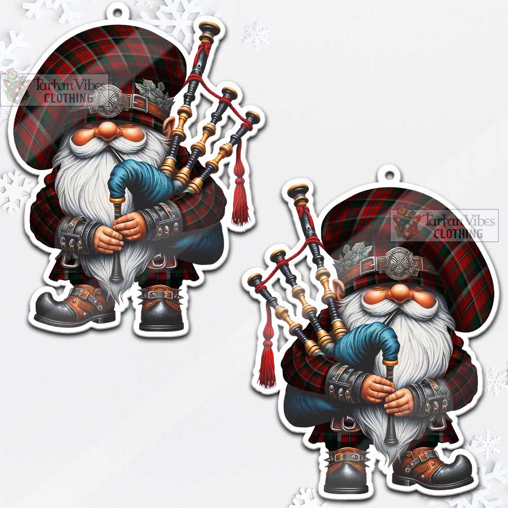 Montrose Tartan Bagpiper Gnome Christmas Ornament - Tartan Vibes Clothing