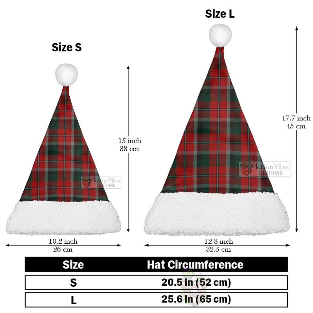Montrose Tartan Christmas Santa Hats Christmas Hat L 25.6in (65cm) - Tartan Vibes Clothing