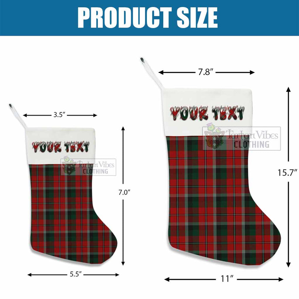 Montrose Tartan Christmas Stocking with Personalized Text - Tartan Vibes Clothing