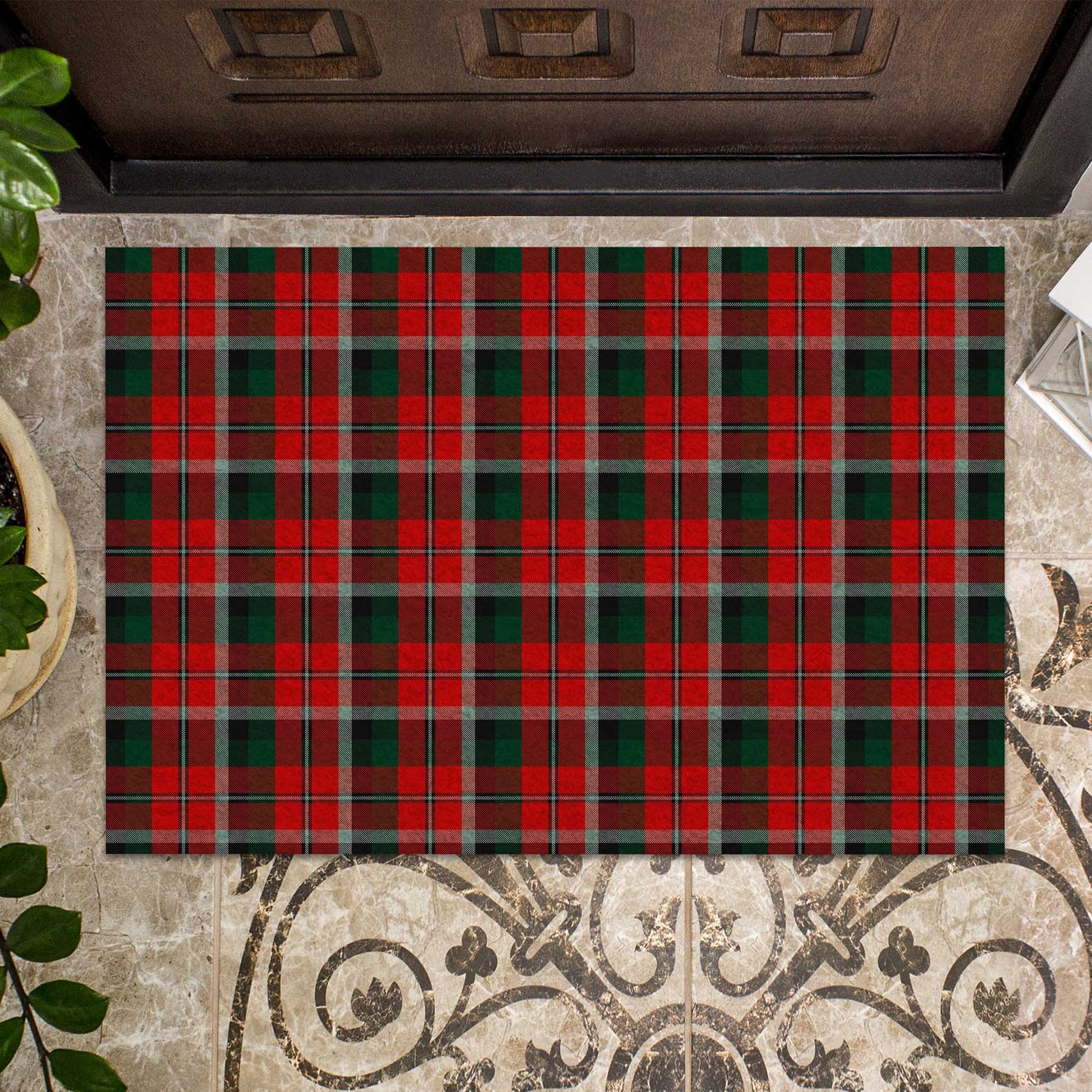 Montrose Tartan Rubber Doormat - Tartan Vibes Clothing