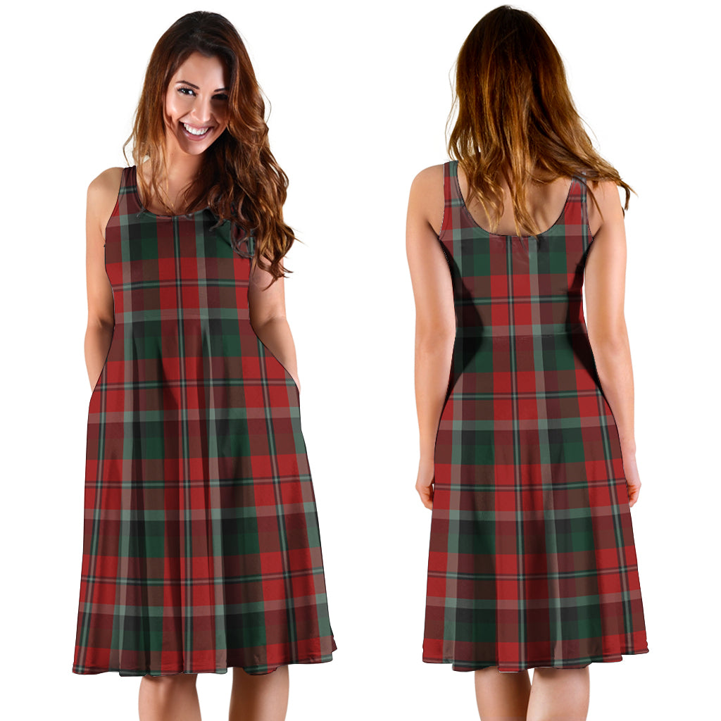 Montrose Tartan Sleeveless Midi Womens Dress - Tartan Vibes Clothing
