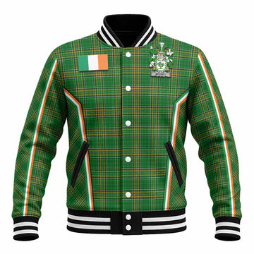 Mooney Irish Clan Coat of Arm Tartan Baseball Jacket Flag Style